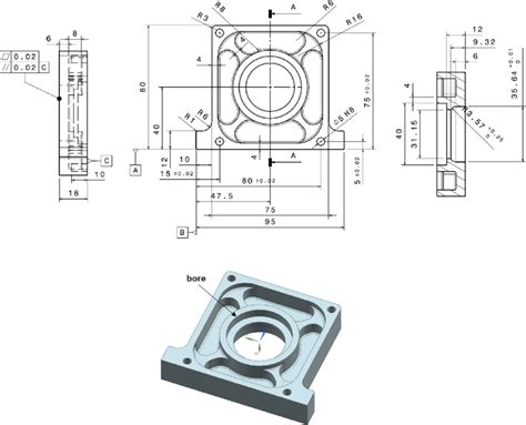 Drawing And Cad Model Of The Part Download Scientific Diagram