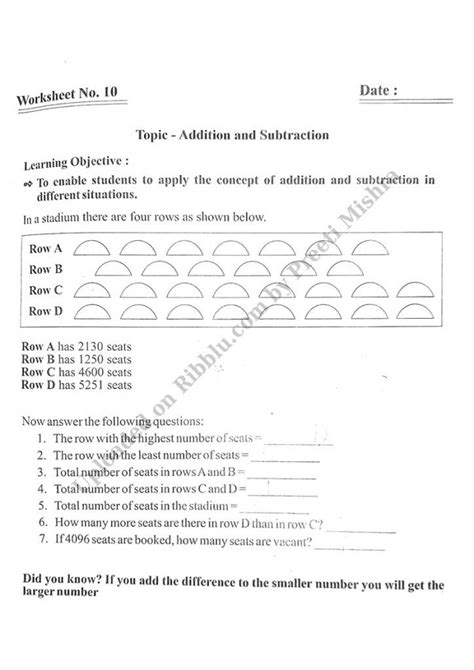 Cbse Class 3 Maths Worksheets Math Worksheet Kindergarten Math