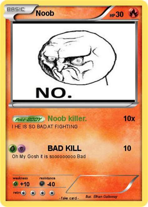 Pokémon Noob 739 739 Noob Killer My Pokemon Card