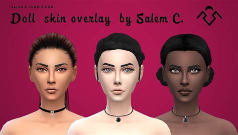 Salem C — Doll Skin Overlay Ts4 Standalone Skin Detail Sims 4