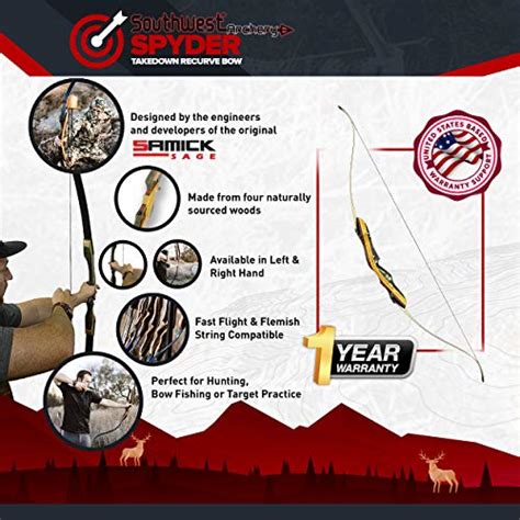 Buy Spyder Xl Takedown Recurve Bow And Arrow Set 64 Recurve Hunting