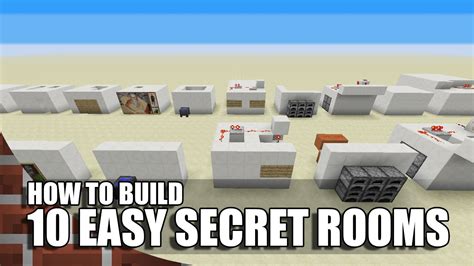 In this video, i'll be showing 10 secret rooms that will help hide your valuable stuff in minecraft world! 10 Easy Ways To Build Secret Rooms In Minecraft - YouTube