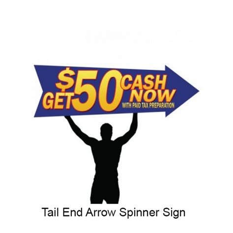 Arrow Spinner Sign Printing San Diego - Custom Spinner Sign