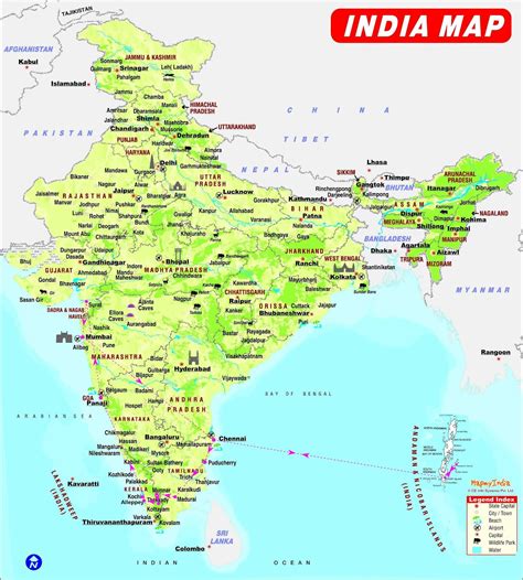Direction Map Of India India Map Direction Southern Asia Asia
