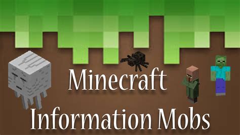 Minecraft Tutorial Information Mobs Youtube