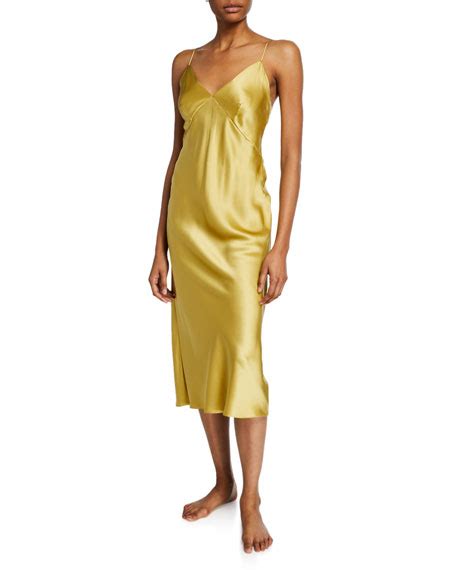 Olivia Von Halle Issa Honey Silk Nightgown Bergdorf Goodman