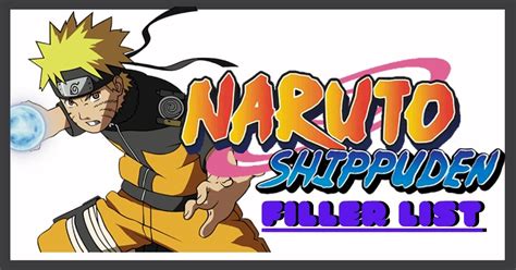 Naruto Shippuden Filler List Naruto Episode Guide