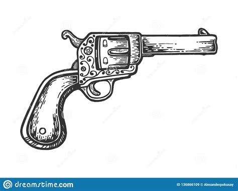 Cowboy Revolver Clip Art
