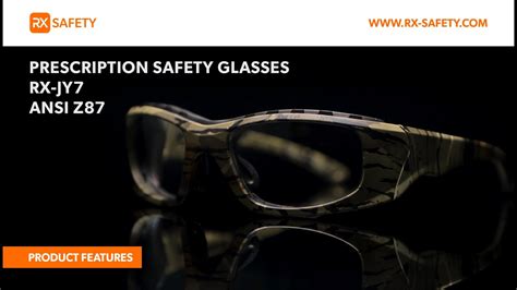 Prescription Safety Glasses Rx Jy7 Ansi Z87 Rx Safety Youtube