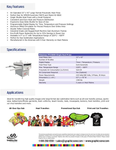 Metalnox Pts 8000 Single Heat Press