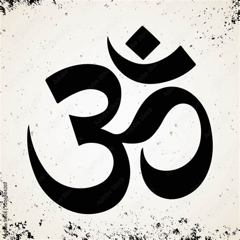 Vecteur Stock Om Aum Symbol Of Hinduism Flat Icon For Apps And