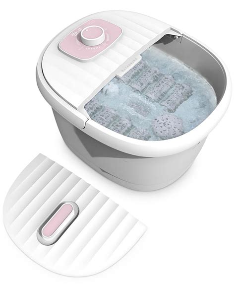 sharper image spa haven foot bath heated with rollers and lcd display reviews personal care