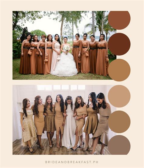 brown color palette for your wedding