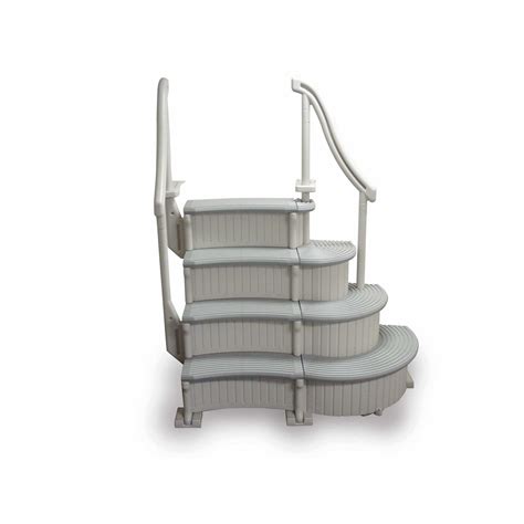 Confer Ccxag Gray 4 Step Above Ground Swimming Pool Grand Entry Steps