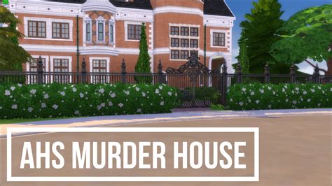 Ahs Murder House Part 1 Cc Sunday Speed Build Youtube