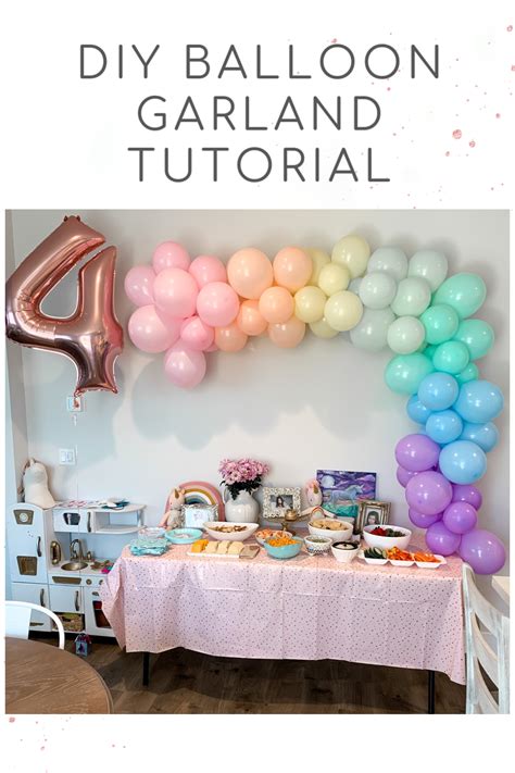 Step By Step Tutorial On How To Make A Balloon Garland So Easy And The