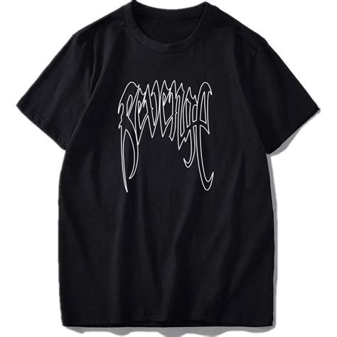 Revenge Xxxtentacion T Shirt Men Cotton Tee Shirt Hispter Rapper Top Size T Shirts 2018 Brand