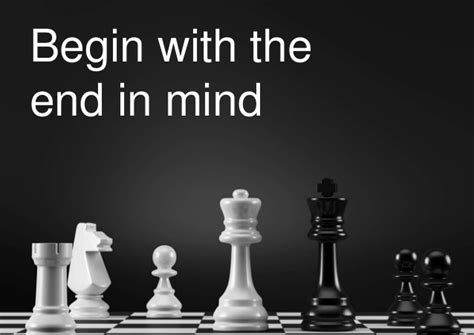 Begin With The End In Mind The Mind Factor