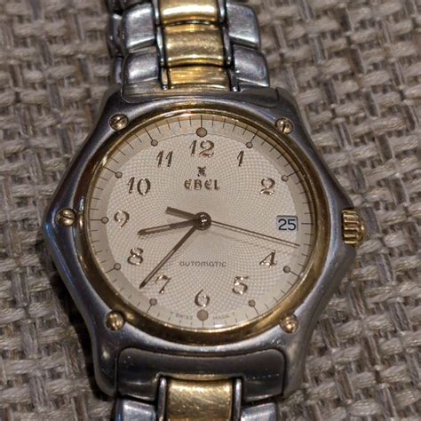 1911 Ebel Automatic 18k Gold And Stainless Steel Mens Gem