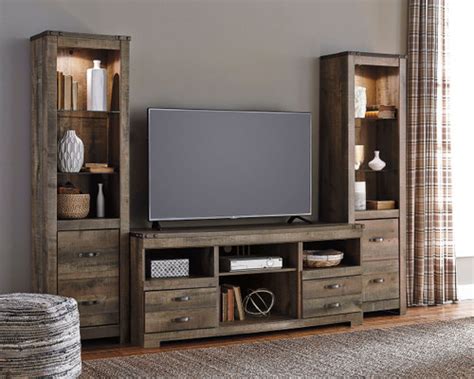 The Trinell Center Large Tv Stand 2 Tall Piers And Bridge Is Available