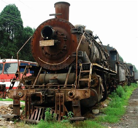 Rusty Steam Locomotive Stock Image Image Of Railroads 31619307