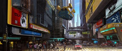 Cyberpunk 2077 City Concept Art Wallpaper Hd Games 4k