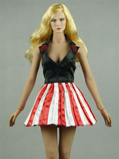 16 Scale Phicen Hot Toys Smcg Female Uso Black Red And White Stripes