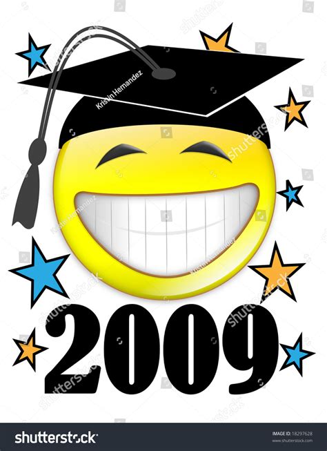 Smiley Face With Graduation Hat Stock Photo 18297628 Shutterstock