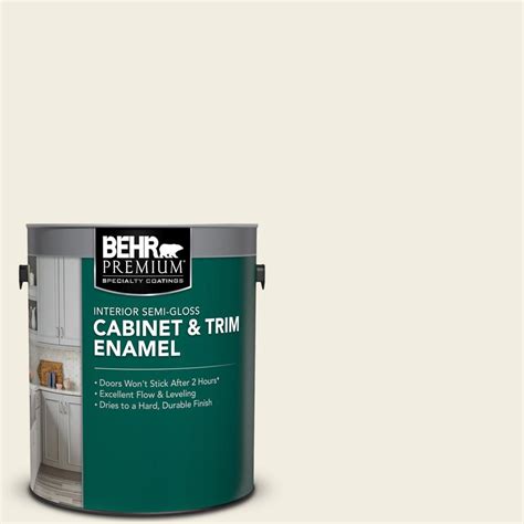 Swiss coffee is one of behr's most popular white paint colors. BEHR Premium 1 gal. #12 Swiss Coffee Semi-Gloss Enamel ...