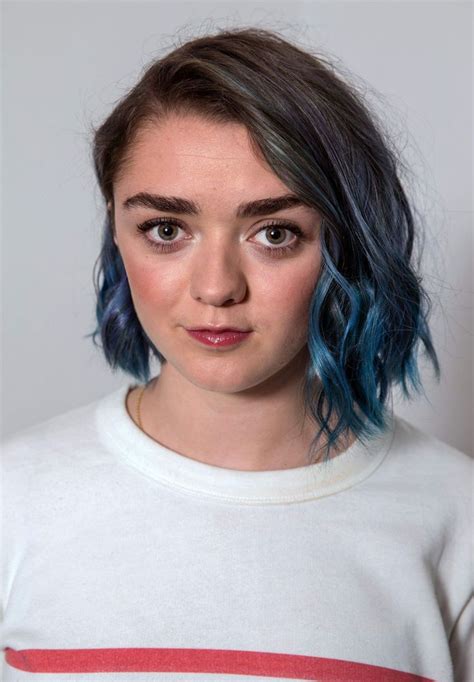Maisie Williams Blue Hair Hair