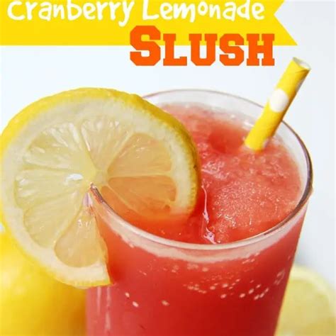 Cranberry Lemonade Slush Recipe In 2020 Cranberry
