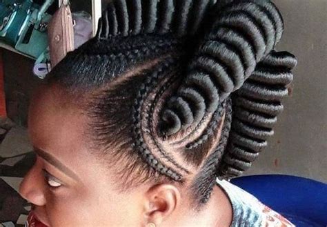 The spiky effect at the top in this half up style gives a different look to the hairdo. 8 Beautiful Straight Up Braids Hairstyles You Should Try - Naijalife Magazine