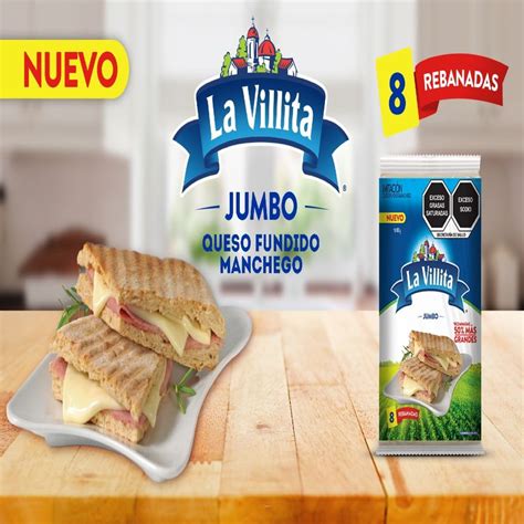 queso la villita imitación fundido manchego con 8 rebanadas chedraui