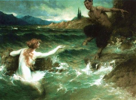 Mermaid Mythology Mermaid Painting Satyr