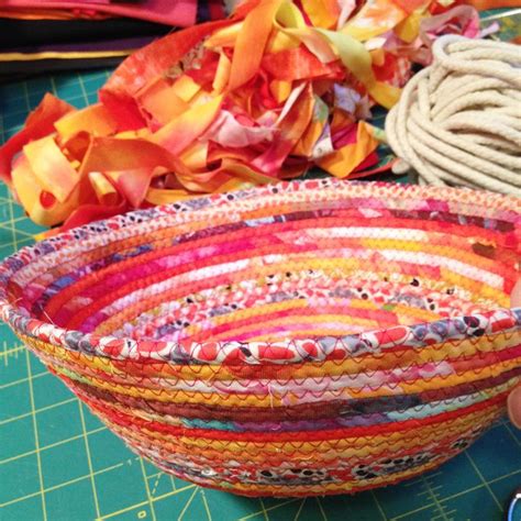 All New Tutorial How To Make A Sewn Fabric Rope Basket Cynthia