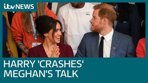 Meghan Lets Prince Harry Crash Equality Round Table Itv News Youtube