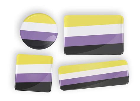 Lgbt Non Binary Pride Flag Stolz Flagge Anstecknadel Oder Kühlschrankmagnet Amazonde Handmade