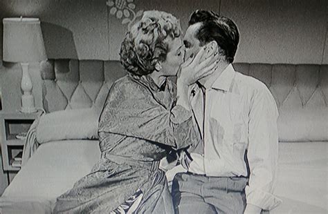 Lucy And Ricky Kissing In The Benefit I Love Lucy Lucy And Ricky Lucille Ball Desi Arnaz