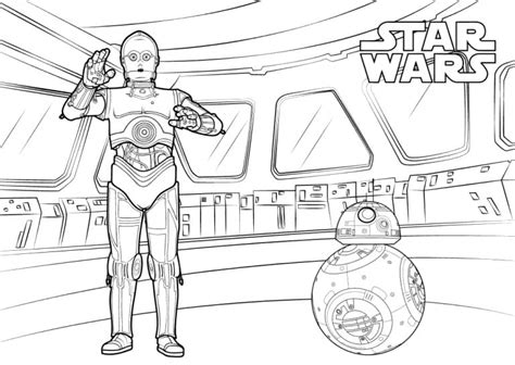 Chibi Droids Star Wars Coloring Page Free Printable Coloring Pages