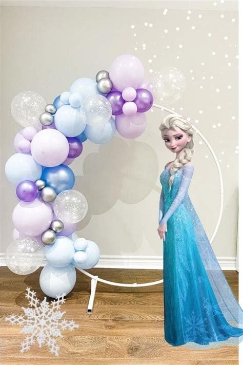 Frozen Balloon Garland Kit Frozen Balloon Arch Winter Etsy Uk