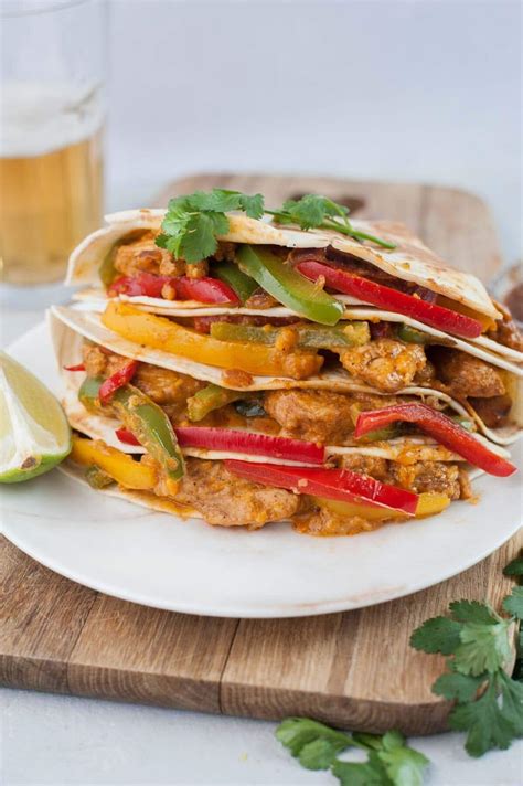 Chicken Fajita Quesadillas Everyday Delicious