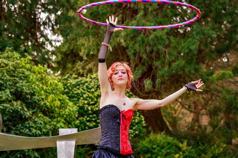 Hula Hoop In The Park Stock Image Image Of States Circus 66875349