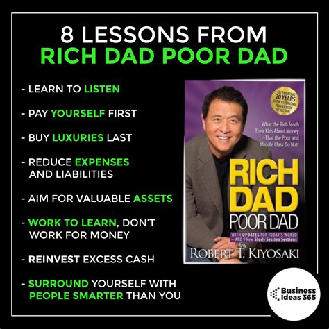 Lessons From Rich Dad Poor Dad Business Motivational Quotes Success Quotes Business Quotes
