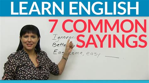 | meaning, pronunciation, translations and examples. What are proverbs? 7 common sayings in English - YouTube