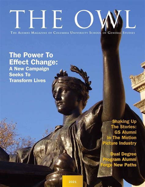 Owl Magazine 2021 By Columbia Gs Issuu