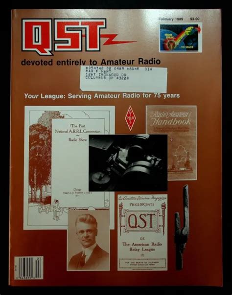 VINTAGE QST MAGAZINE February Kenwood VHF ARRL Th Anniversary HAM Radio PicClick UK