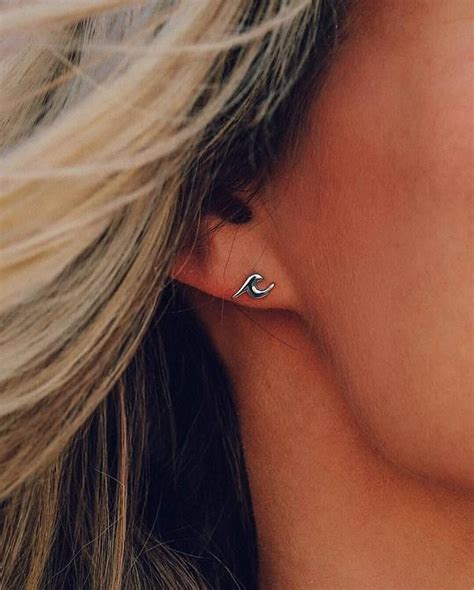 Pin By Rilie Anderson On Love Sun Shack Stud Earrings Silver