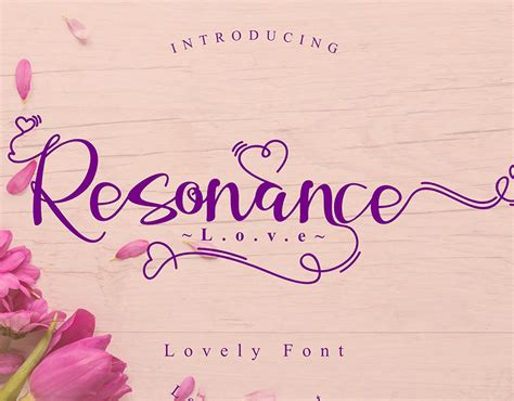 Resonance Love Script Font On Behance