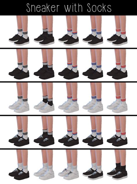 Spring4sims Sneaker With Socks For The Sims 4