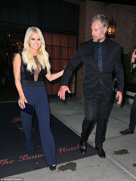 Jessica Simpson With Husband Eric Johnson At Her Collection S Th Anniversary Party Daily